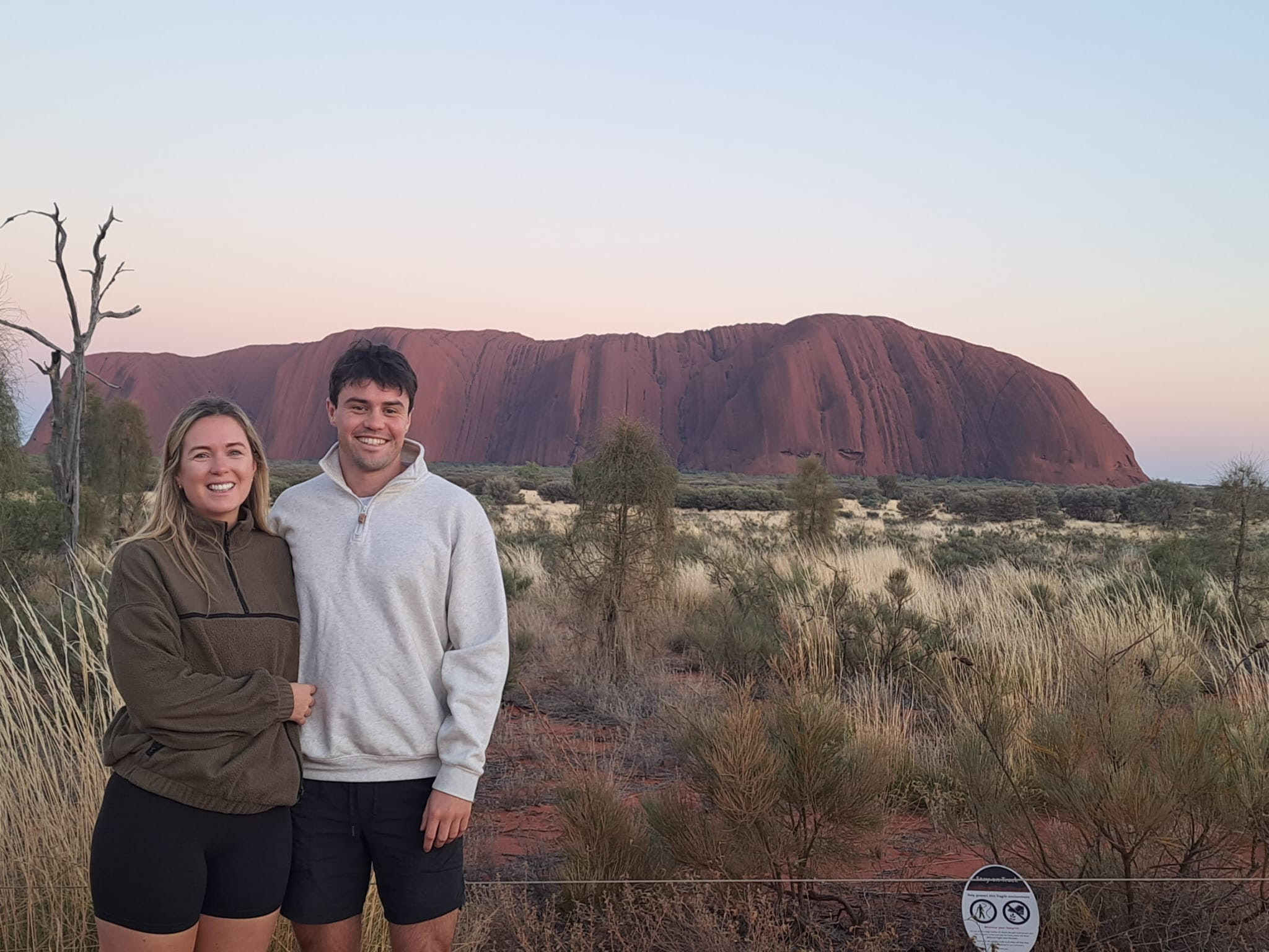 Danielle and Martin at Uluru